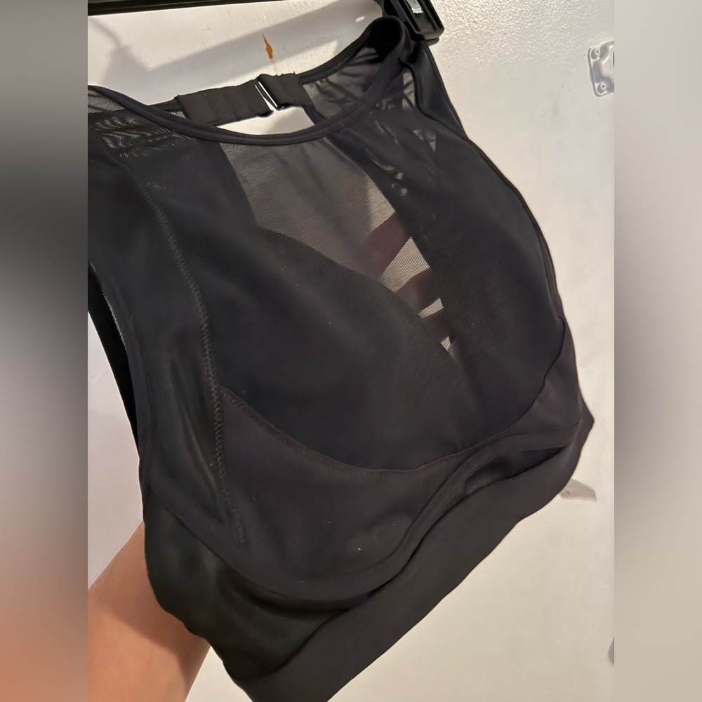 Fabletics Blare Impact High Support Sports Bra Black XS NWT